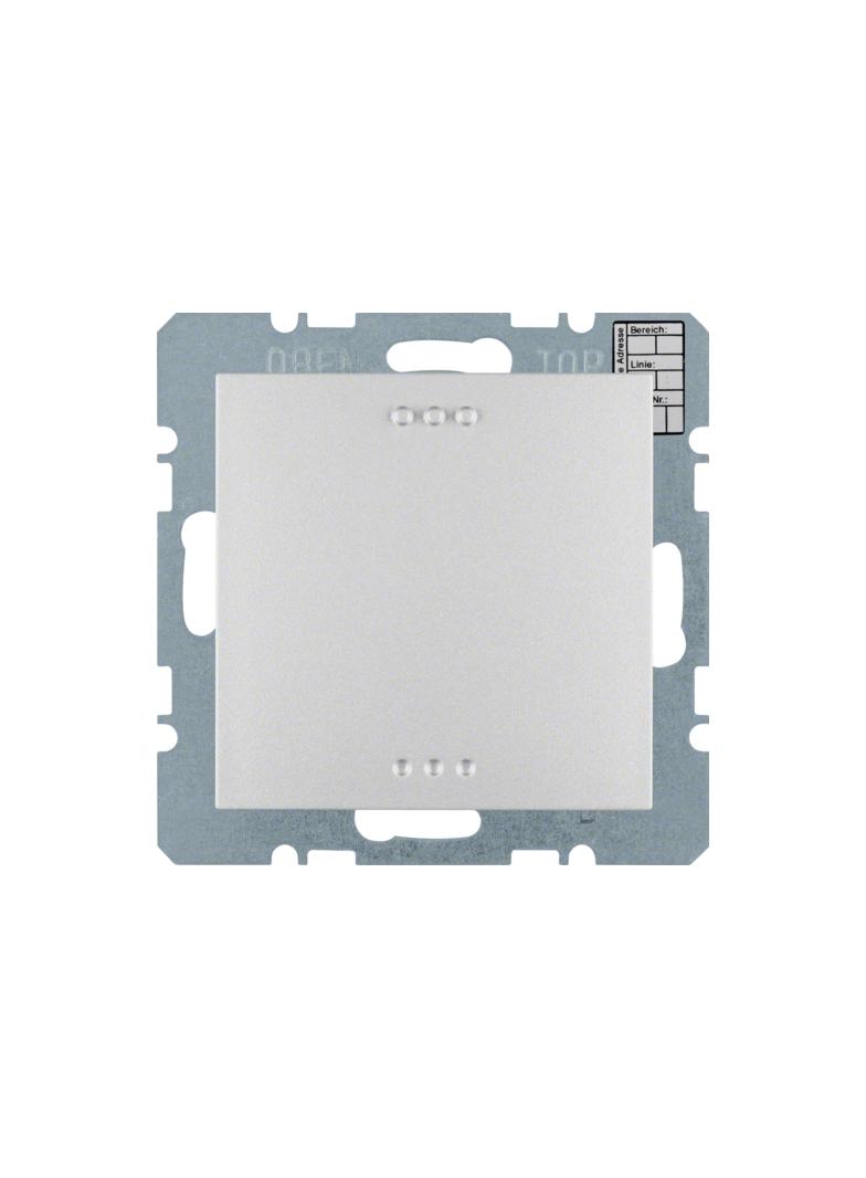 BERKER KNX system B.7 Regulator temperatury bez sterowania ręcznego z interfejsem uniwersalnym alumi