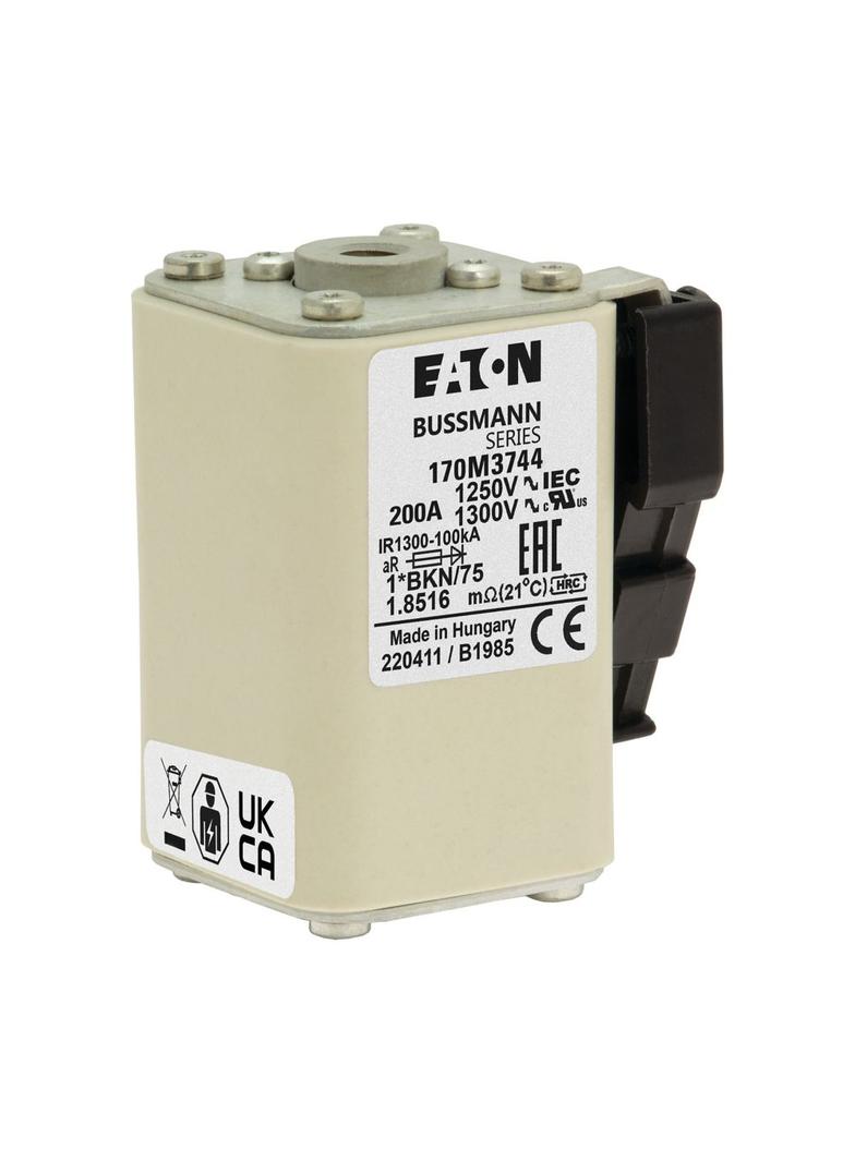 FUSE 200A 1250V 1*FKE/115 AR CU Wkładka szybka 200A AC 1250V rozmiar 1 45x59x156 mm, 170M3744 EATON