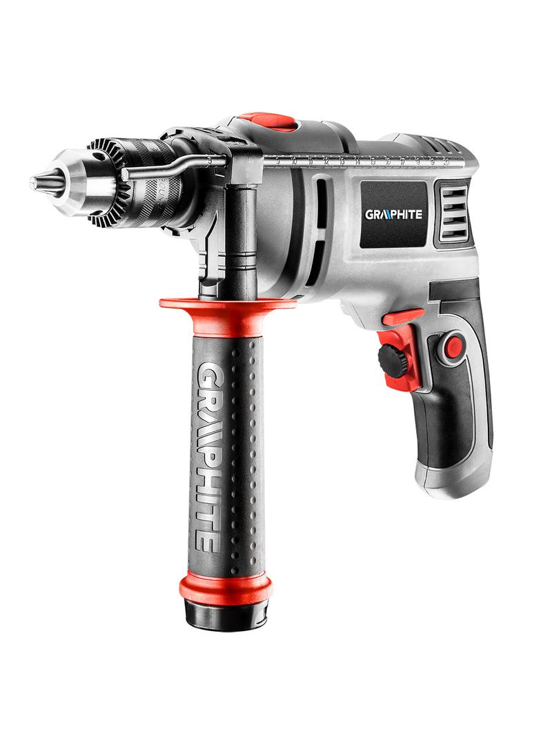 Wiertarka udarowa 550W, uchwyt kluczykowy 13 mm, obroty 0-3000 min?1, walizka