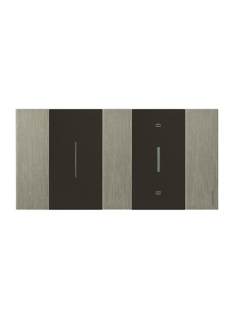Living Now - Ramka 2x2 Moduły - Steel Bticino KA4802M2ZG LEGRAND