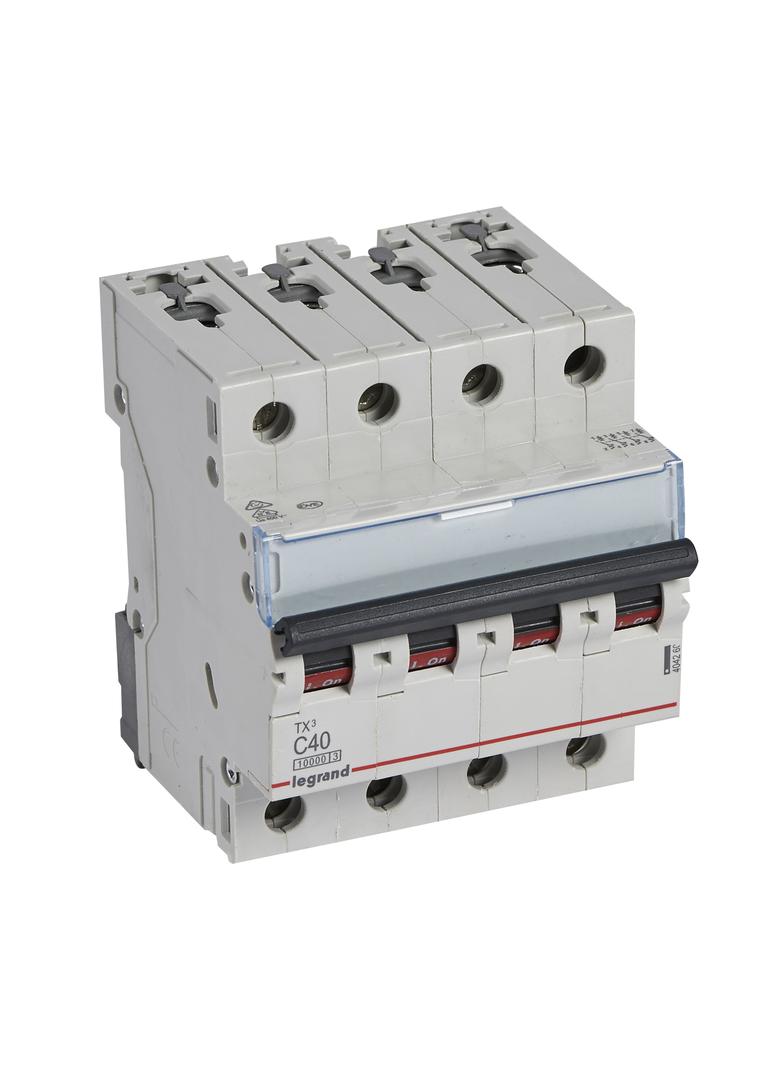 WYŁĄCZNIK NADPRĄDOWY S 314 4P C 40A 10000A SERII TX3, Legrand