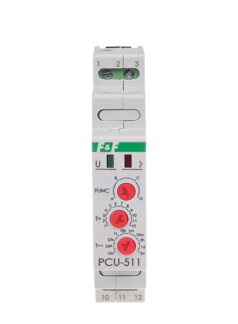 Przekaźnik czasowy styk 1Z/R 12-264V PCU-511UNI F&F