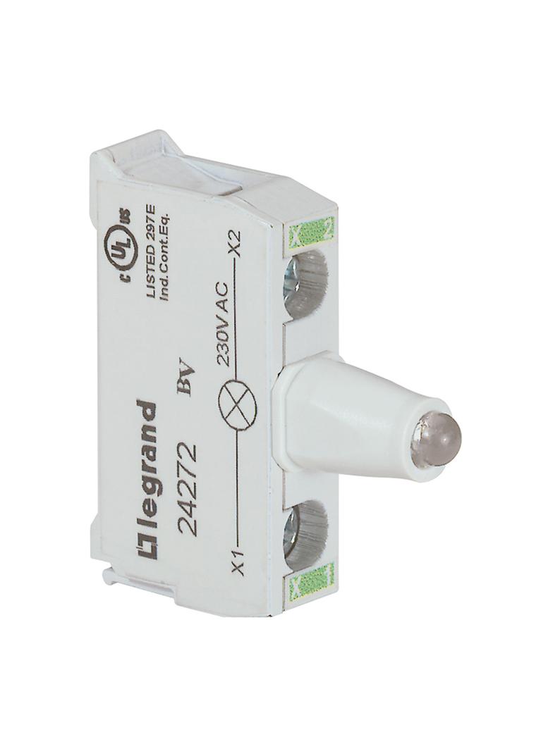 OSMOZ KORPUS Z GŁÓWKĄ Z PODŚWIETLENIEM DO PUSZKI, ZIELONA 230 V, ZACISKI ŚRUBOWE, Legrand