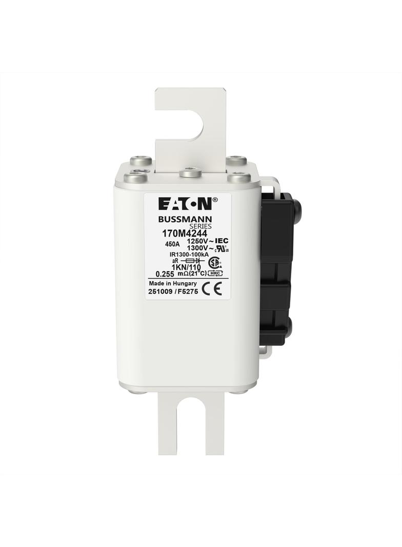 FUSE 450A 1250V 1KN/110 AR CU Wkładka szybka 450A AC 1250V rozmiar 1 53x69x138 mm aR DIN I 170M4244