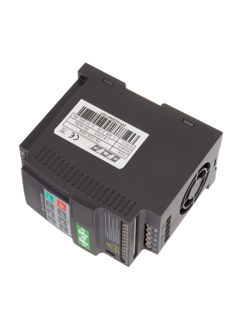 Falownik miniaturowy jednofazowy Pmax=2,2 kW Uwe=1x230 V AC Iwe=23,0 A Uwy=3x230 V AC Iwy=10,0 A FA-1LS-022 F&F