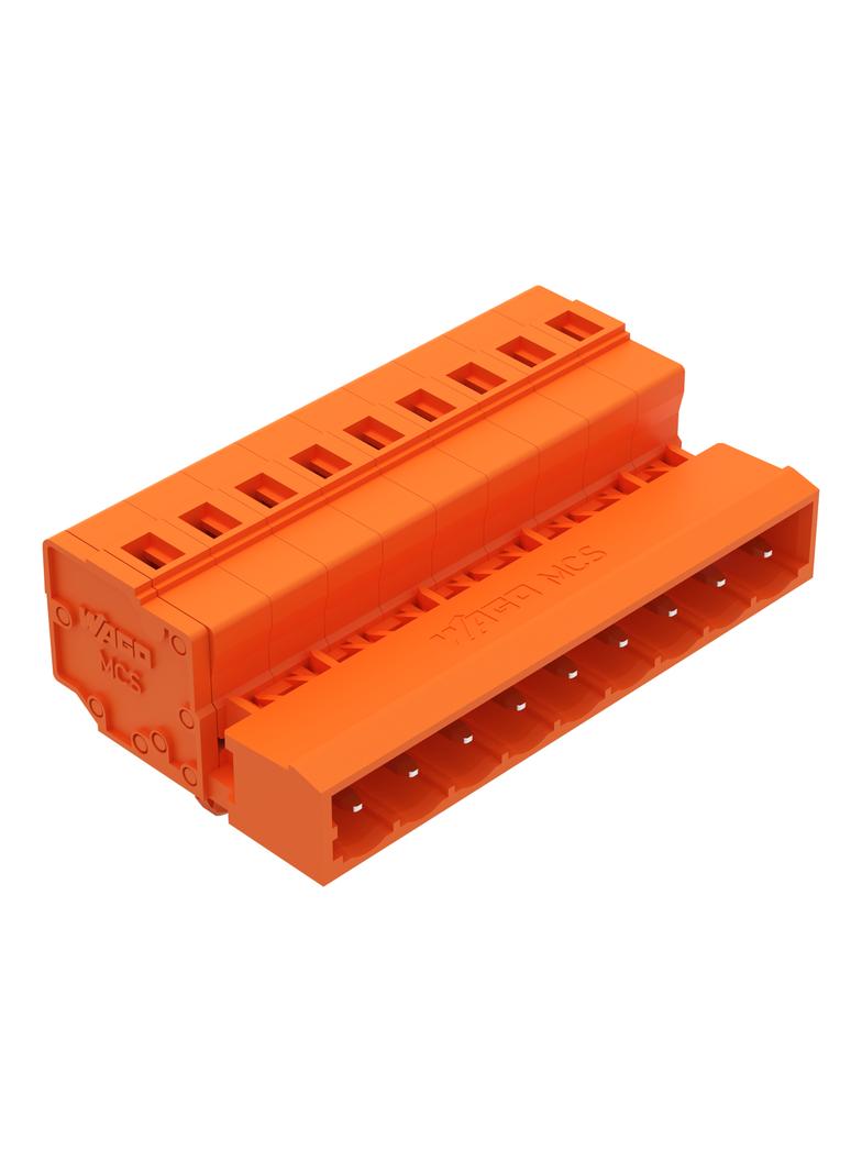 MCS-MIDI Classic wtyk 9-bieg. pomarańczowy raster 5,08 mm /50szt./ WAGO