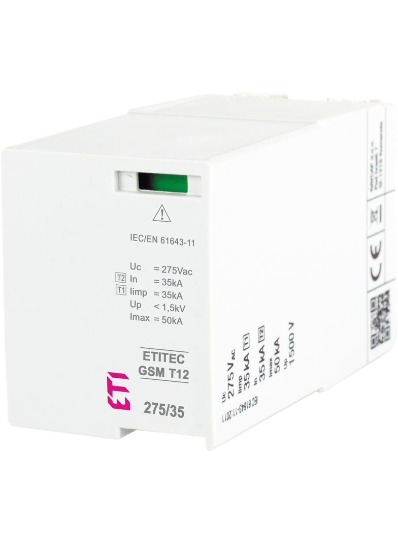 Moduł wymienny ogranicznika przepięć T1,T2 (B, C) - iskiernik MOD. GSM T12 275/35 002440718 ETI