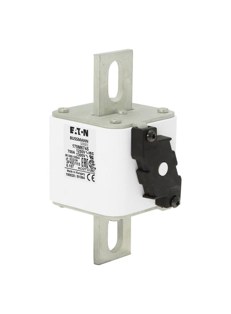 FUSE 700A 1250V 3FKE/115 AR CU Wkładka szybka 700A AC 1250V rozmiar 3 76x92x159 mm aR IEC, 170M6745