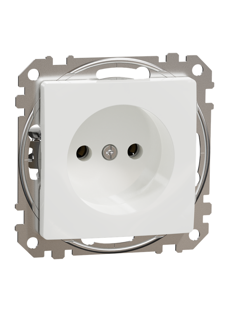 Gniazdo 2P, Sedna Design & Elements, białe