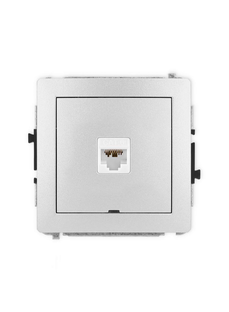 DECO Mechanizm gniazda komputerowego pojedynczego 1xRJ45, kat. 6A, 8-stykowy, bez pola opisowego sre