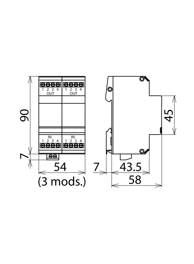 Ogranicznik przepięć BLITZDUCTOR VT