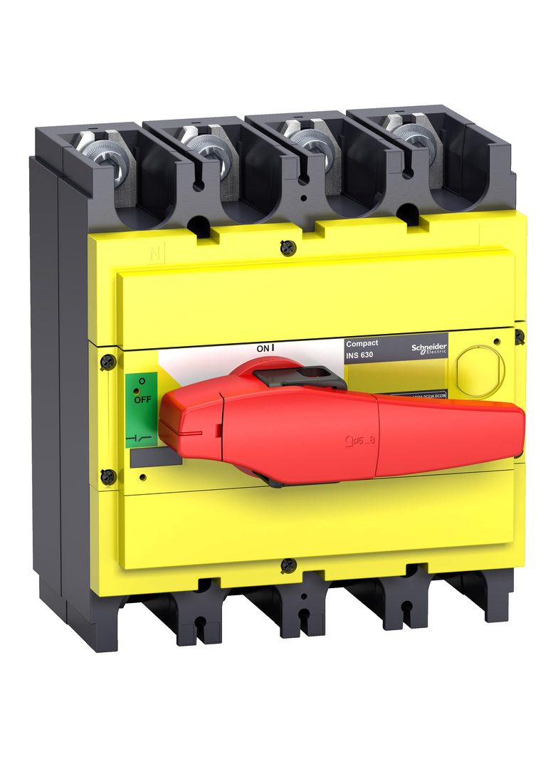 Compact INS INV, rozłącznik INS630 żółto-czerwony 630A 4P