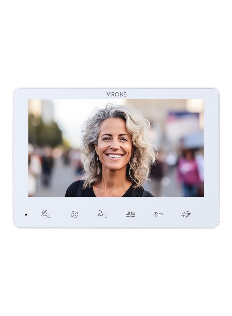 ANGU, zestaw wideodomofonowy 4-żyłowy, bezsłuchawkowy, monitor 7" LCD, z kamerą 800TVL, z czytnikiem