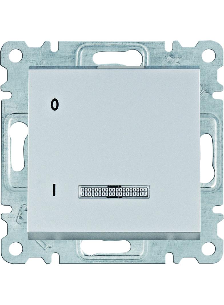 lumina Łącznik kontrolny 1-biegunowy, srebrny 16A/250VAC