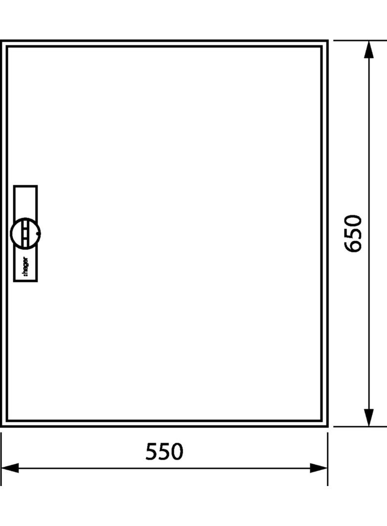 univers Obudowa FW pusta IP44 kl.II 650x550x160 FWB42D HAGER