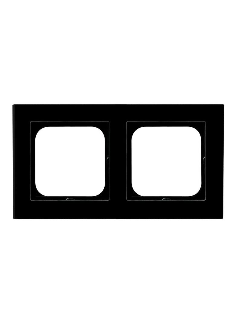 SONATA Ramka podwójna - kolor czarne szkło R-2RG/32