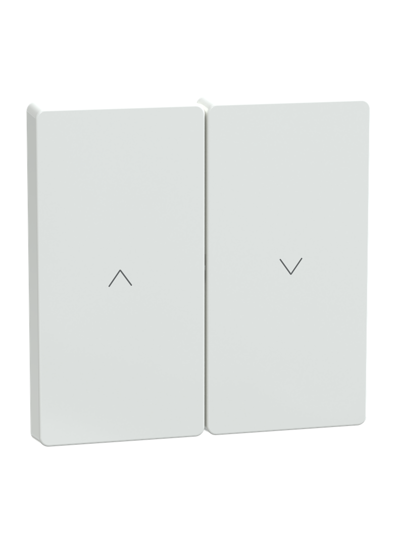 Klawisz podwójny żaluzjowy, biały lotos