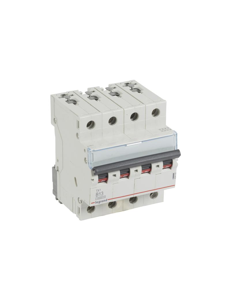 WYŁĄCZNIK NADPRĄDOWY S 314 4P B 13A 10000A SERII TX3, Legrand