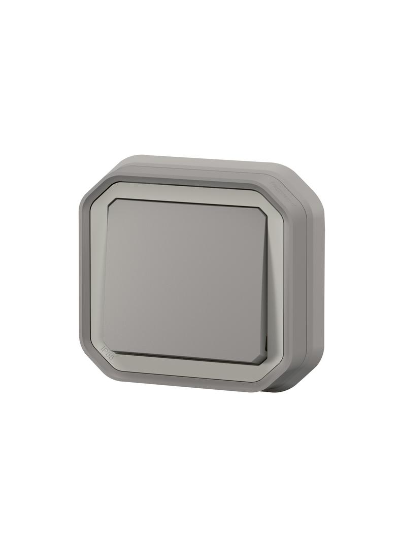 NOWE PLEXO - ŁĄCZNIK SCHODOWY KOMPLET PODTYNKOWY Z PAZURKAMI 10AX - 250 V SZARY 069812L LEGRAND