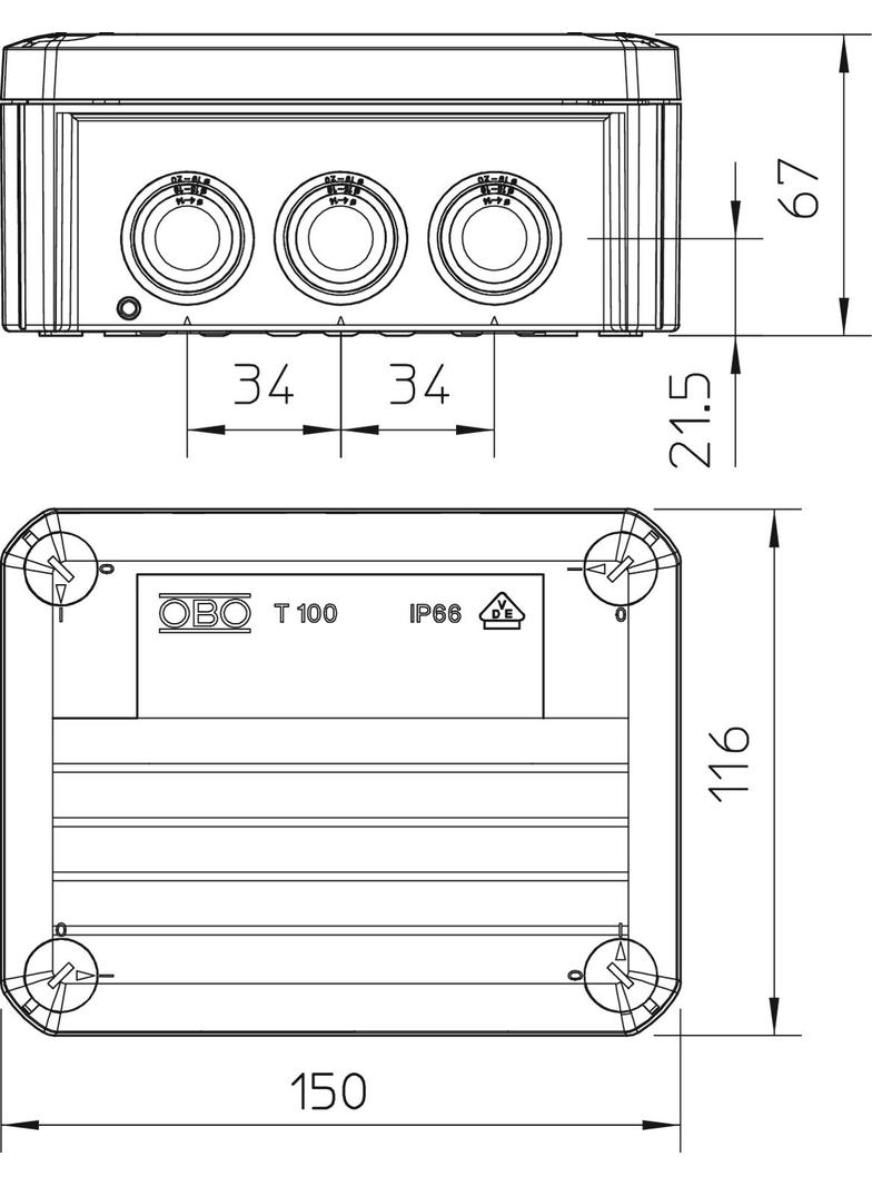 T 100, PUSZKA ODGAŁĘŹNA T-SERIA