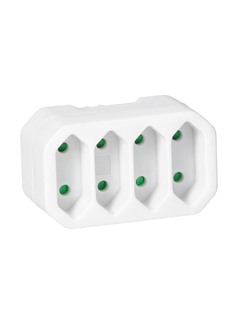 Rozgałęźnik 4x2P euro biały OR-AE-13279/W ORNO