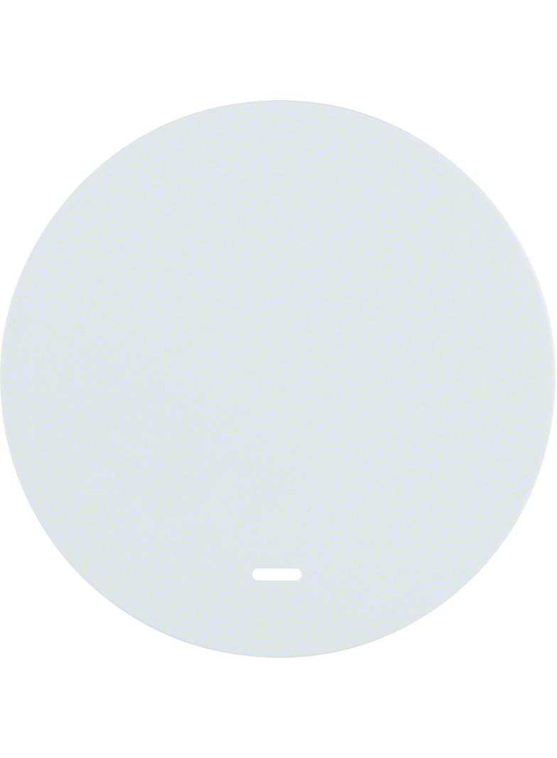 BERKER R.1/R.3 Klawisz z przezroczystą soczewką do łącznika klaw. pojedyncza biały 16212089 HAGER