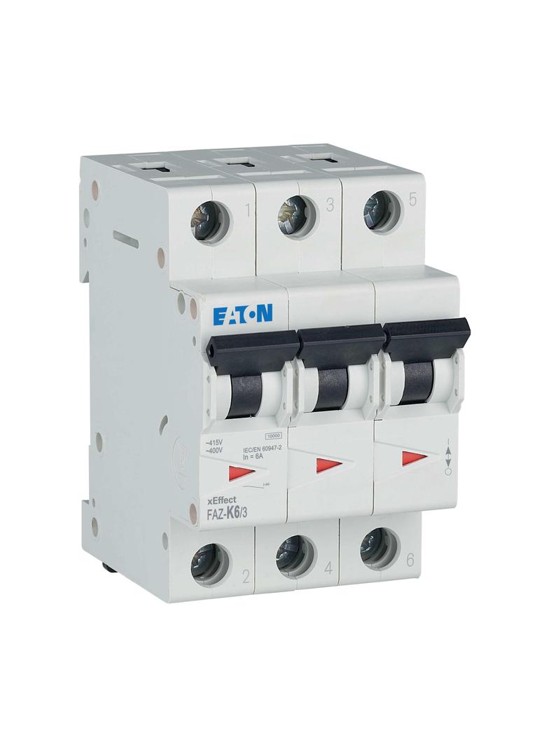 FAZ-K6/3 Wyłącznik nadprądowy 10kA K6A 3P 278907 EATON