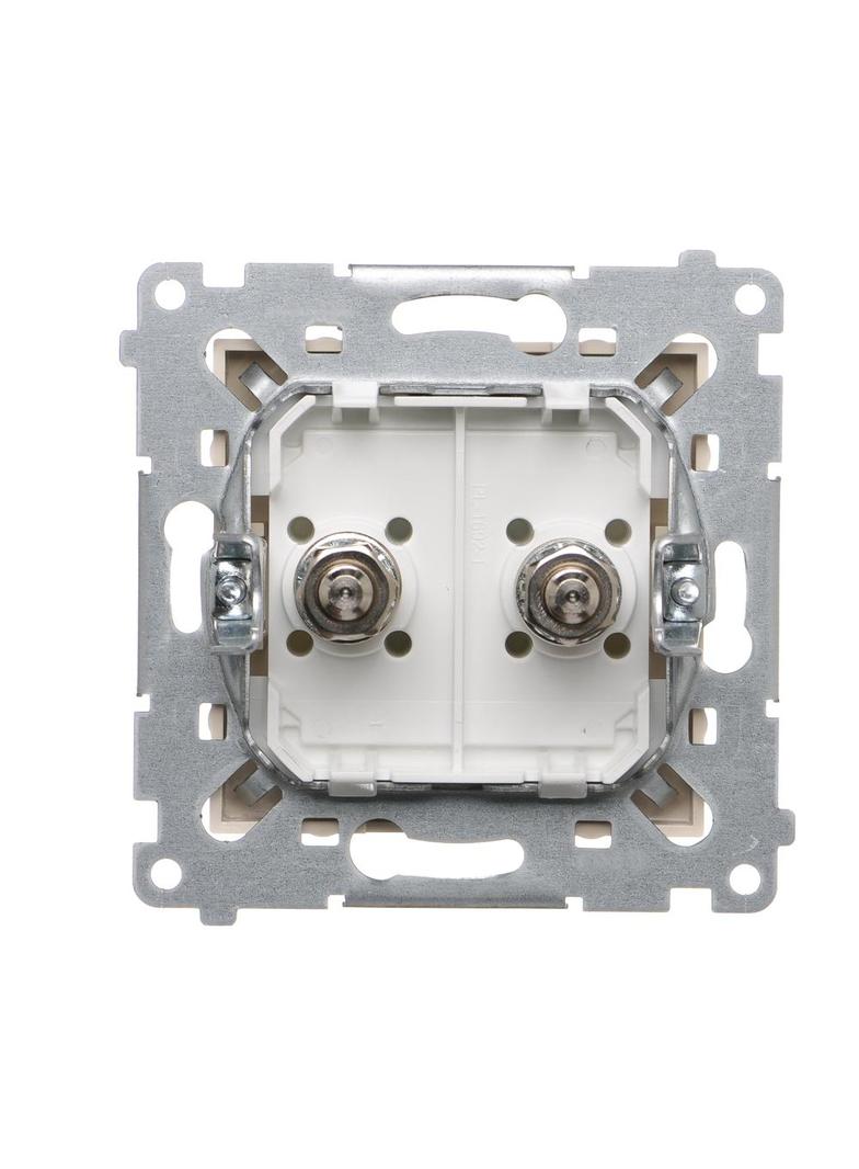 Simon 54 Gniazdo ekwipotencjalne podwójne kremowy