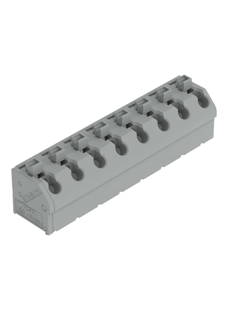 Listwa zaciskowa do płytek drukowanych 8-biegunowa szara raster 7,5mm /15szt./ 250-608 WAGO