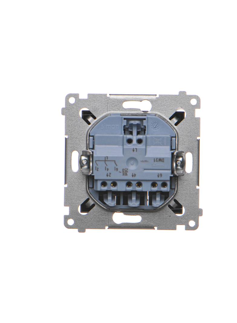 Simon 54 Łącznik potrójny 10A 250V szybkozłączka czarny DW31.01/49 KONTAKT