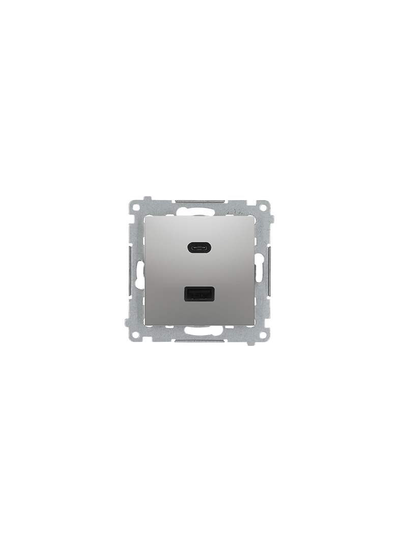 "Simon 54 WMDZ-EC2CAx-043 Ładowarka 2xUSB C+A Quick Charge 5/9/12V (moduł), 3.1 A, 5V DC, 230V