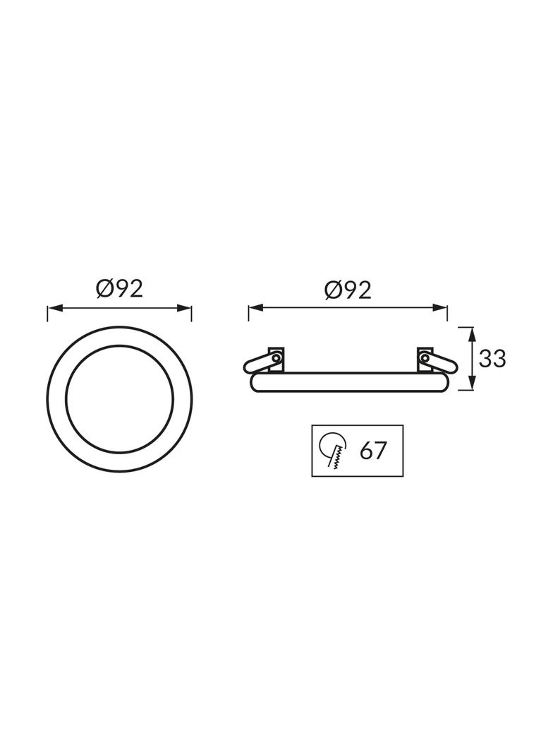Sufitowa oprawa punktowa VIKI C MAT CHROME