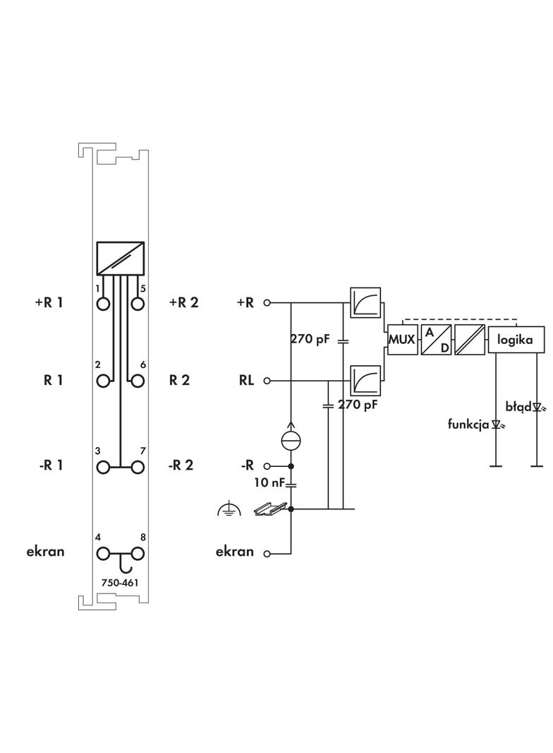 moduł 2AI pomiar rezystancji 10-1K2