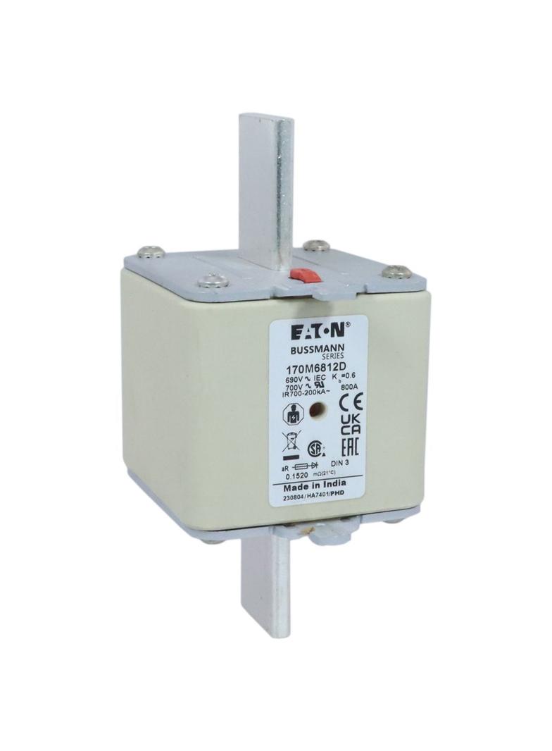 800A 690V aR DIN 3 HSDNH FUSE Wkładka szybka 800A AC 690V DIN 3 aR DIN IEC podwójny wskaźni 170M6812