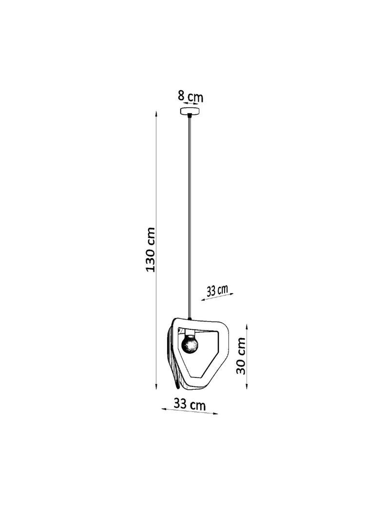 Sollux Lampa wisząca TRES czarna SL.0930