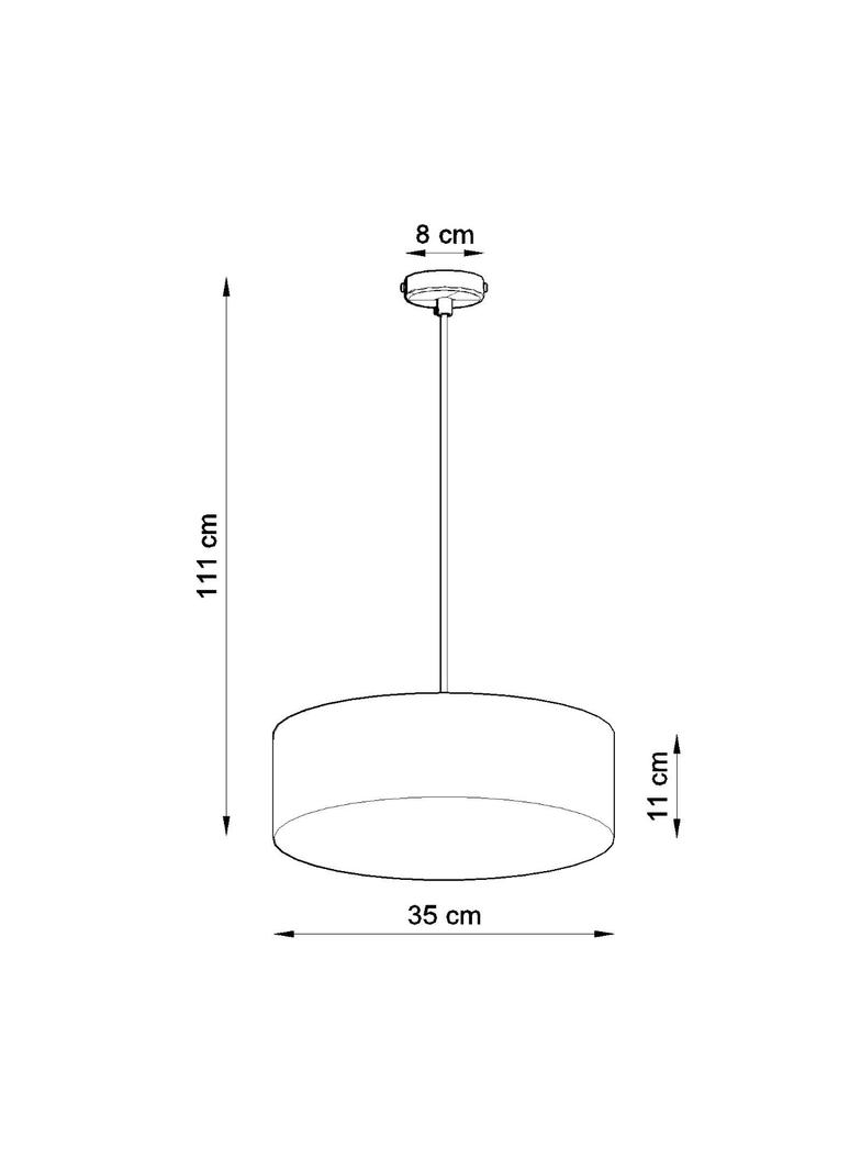Sollux Lampa wisząca ARENA 35 czarna SL.0115