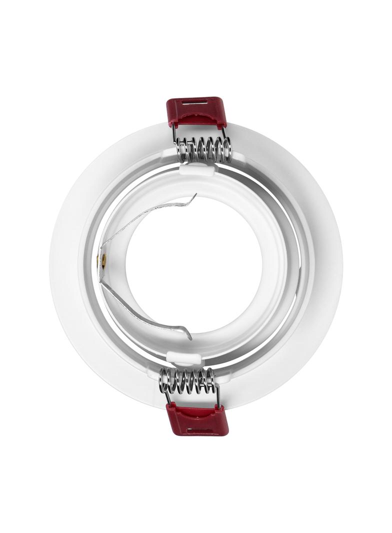 FONDI RC ramka dekoracyjna oprawy punktowej, MR16/GU10 max. 50W, okrągła, stała, aluminiowa, biała