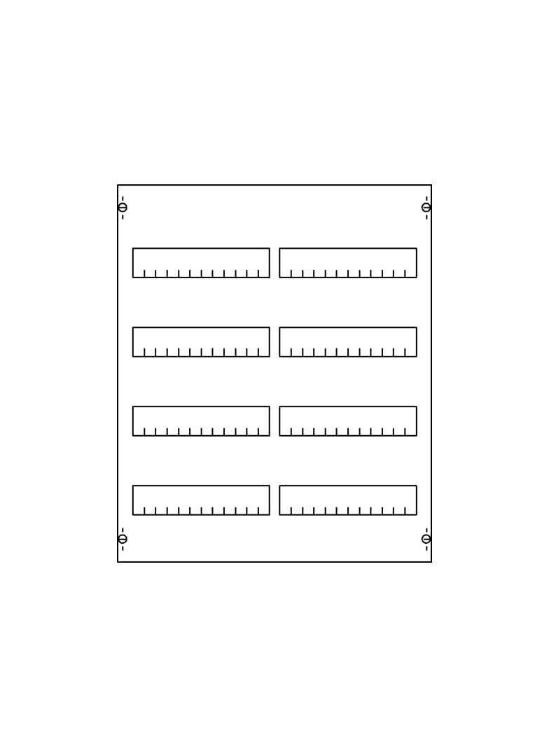 2V0A Pole rozdzielcze 2 kol.szer.