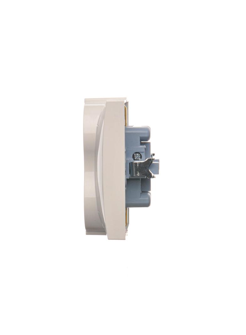 Simon 54 Gniazdo Schuko z przesłonami podwójne 16A z. śrub. antybakteryjny biały