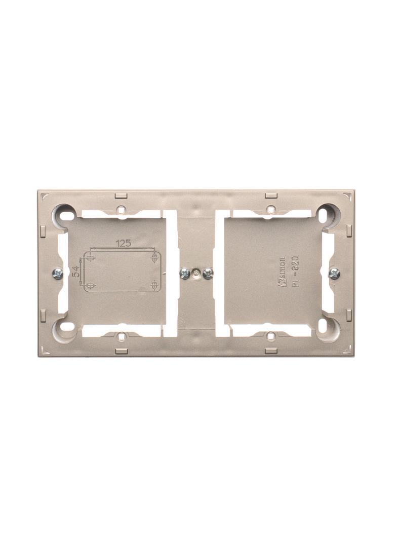 puszki instal. Puszka natynkowa płytka (31mm) podwójna satynowy