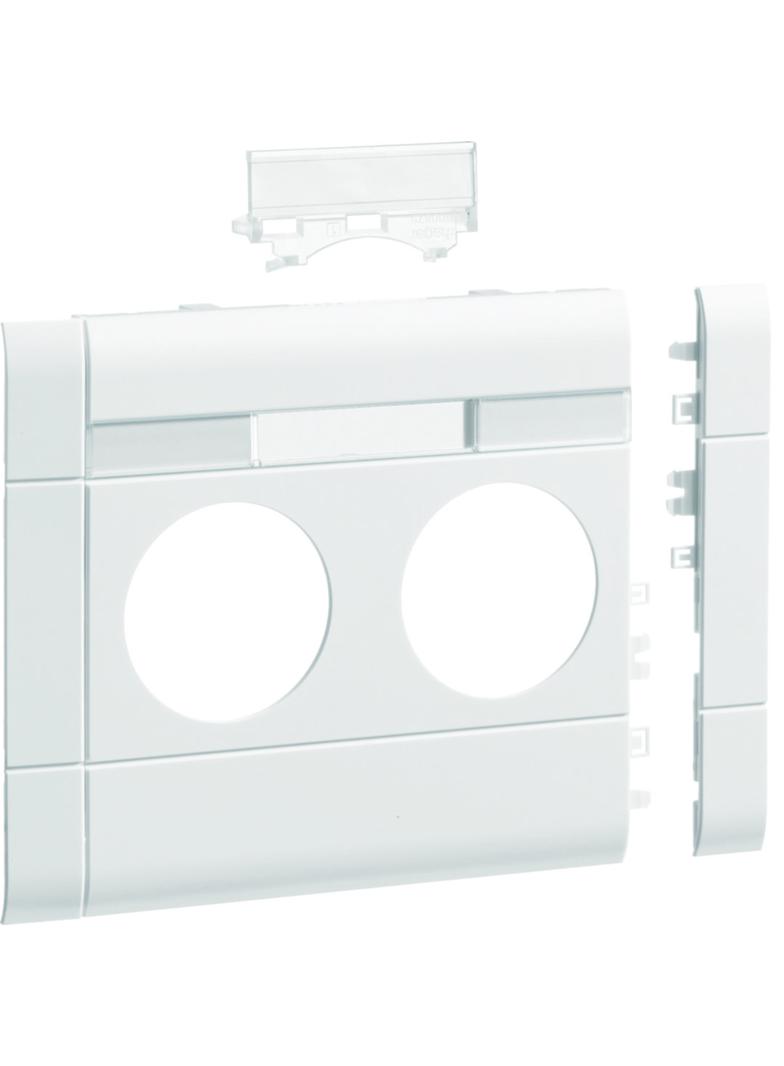 tehalit.WA Maskownica 2-krotna z polem opisowym ABS bezhalogenowy 120mm biały