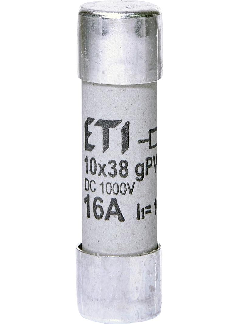 Wkładka topikowa cylindryczna PV CH10x38 gPV 16A 1000V UL 002625107 ETI
