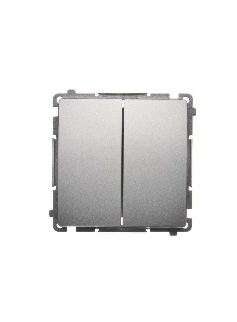 Simon Basic Łącznik świecznikowy 10A 250V szybkozłączka srebrny mat BMW5.01/43 KONTAKT
