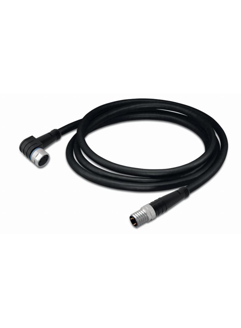 przewód do czujników/el.wykonawczych gniazdo kątowe/wtyczka prosta M8 2m