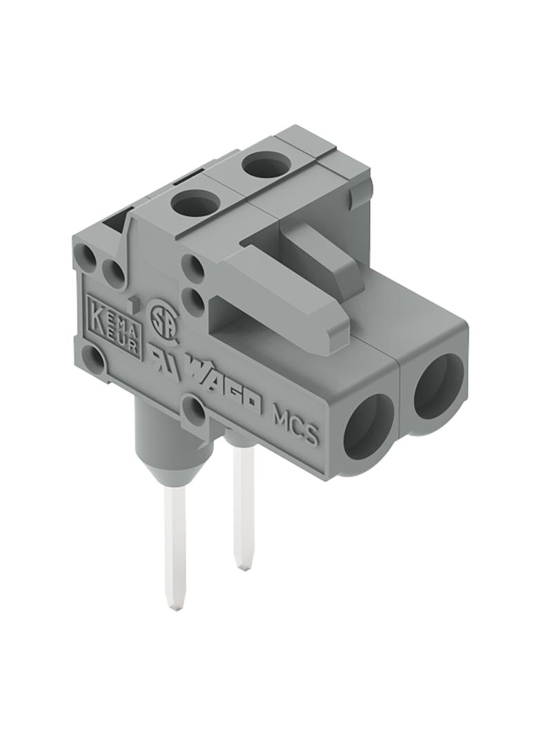 MCS-MIDI Classic gniazdo kątowe 2-bieg. szare raster 5 mm