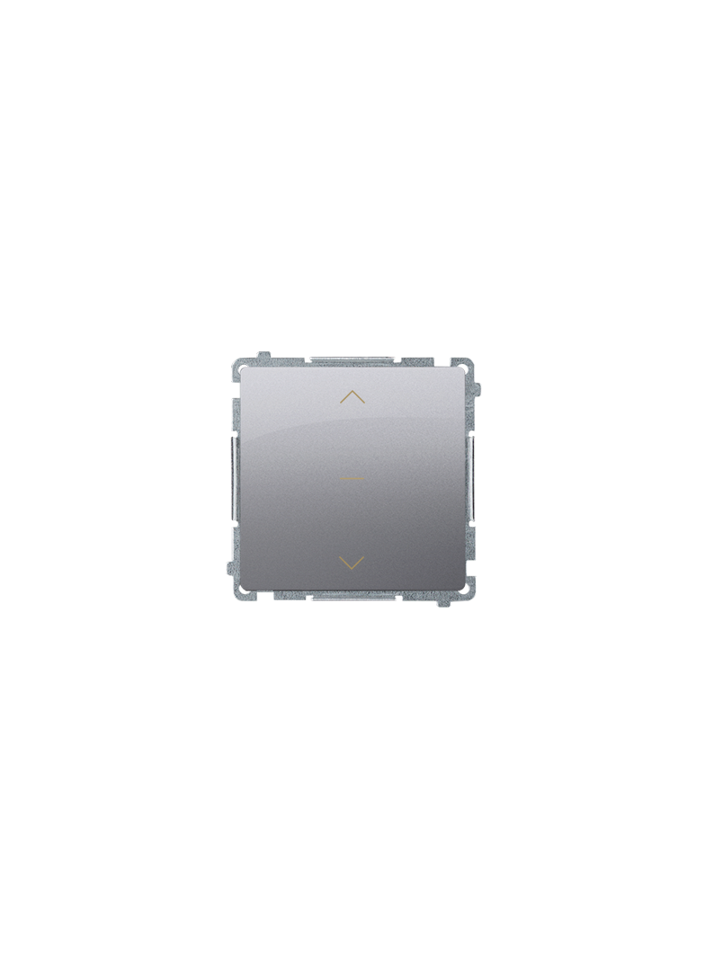 Simon Basic Łącznik roletowy trójpozycyjny 1-0-2 stal inox BMZW1K.01/21 KONTAKT