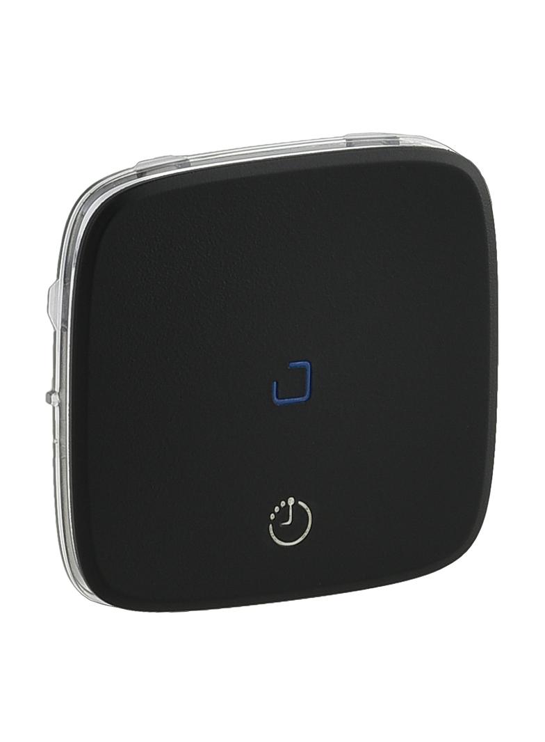 VALENA ALLURE - KLAWISZ CZARNY ŁĄCZNIKA CZASOWEGO Z ZACISKIEM N LUB BEZ ZACISKU N, Legrand