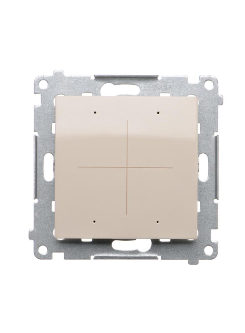 Simon 54 Elektroniczny łącznik/przycisk 4-krotny do sterowania 4 obwodami kremowy