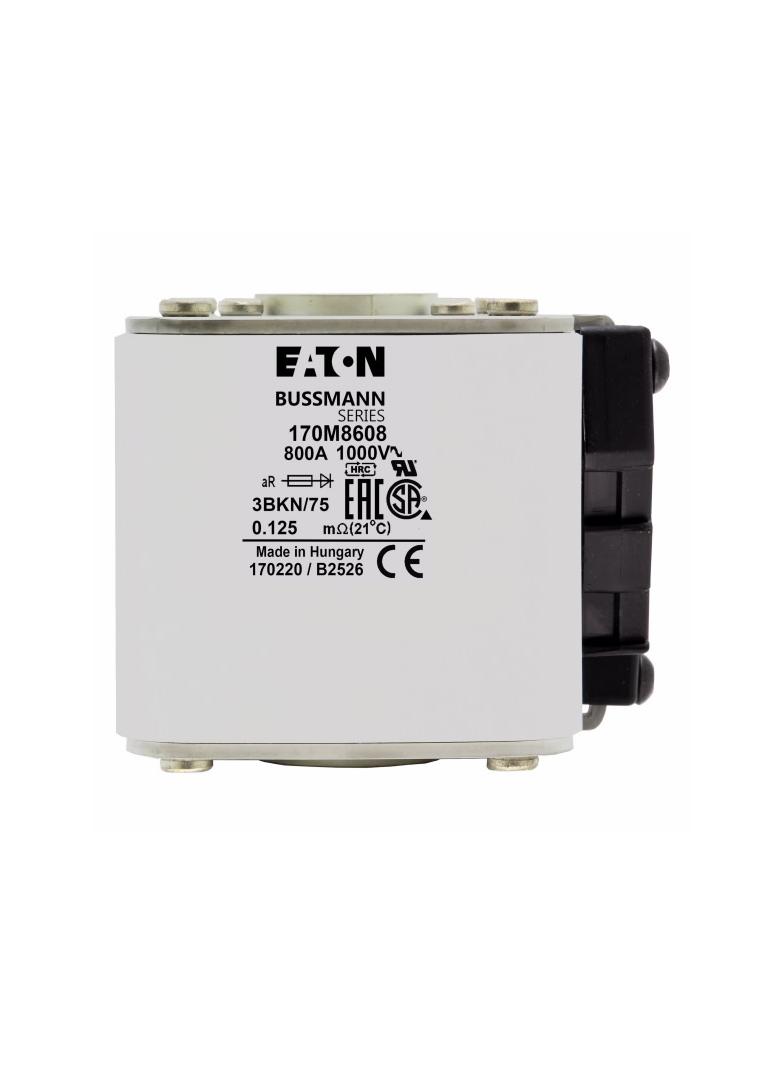 FUSE 800A 1000V 3BKN/75 AR UR Wkładka szybka 800A AC 1000V rozmiar 3 74x92x76 mm aR IEC UL 170M8608