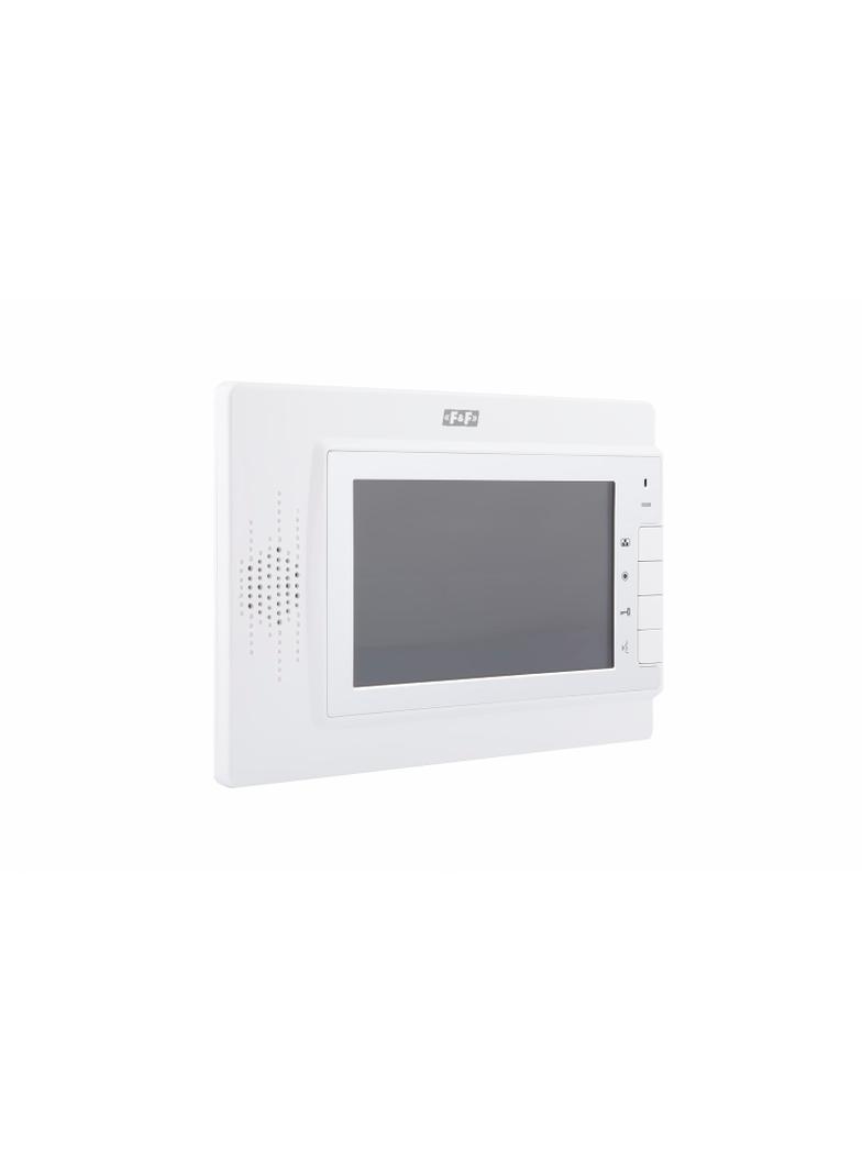 Monitor: monitor 7 kolorowy sterowanie napędem bramy biały + zasilacz 14,5V 19W MK-04W F&F